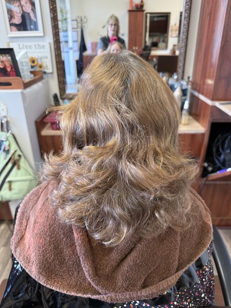 A finished look at Studio 1 Hair Salon in Downtown Murrieta