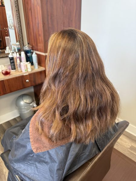 A finished look at Studio 1 Hair Salon in Downtown Murrieta