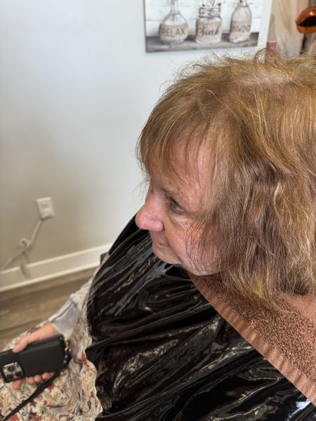 A finished look at Studio 1 Hair Salon in Downtown Murrieta